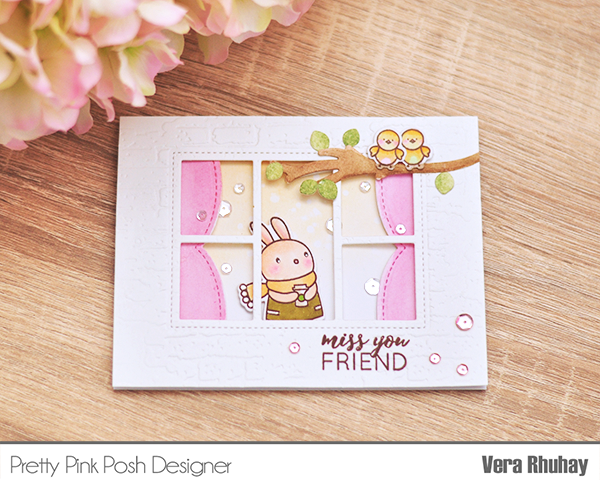 Pretty Pink Posh: Window Friends Card Duo
