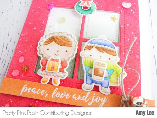 Pretty Pink Posh: No-Line Christmas Watercoloring