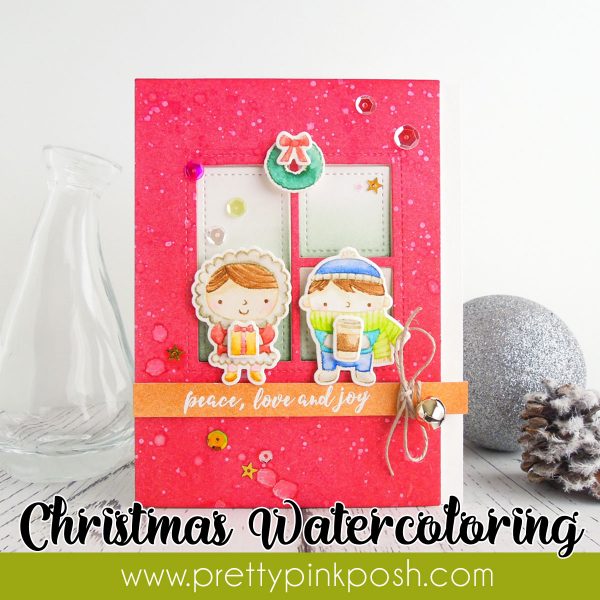 Pretty Pink Posh: No-Line Christmas Watercoloring