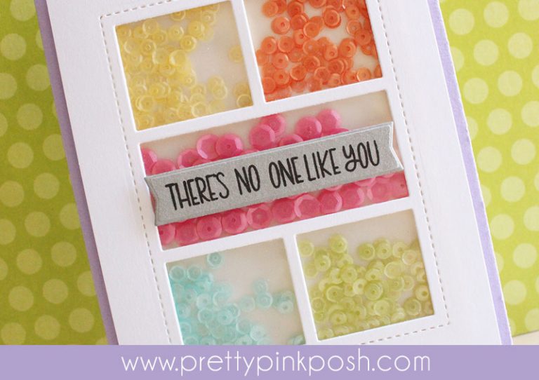 Spring Shaker Card + Cutting Stamps Apart