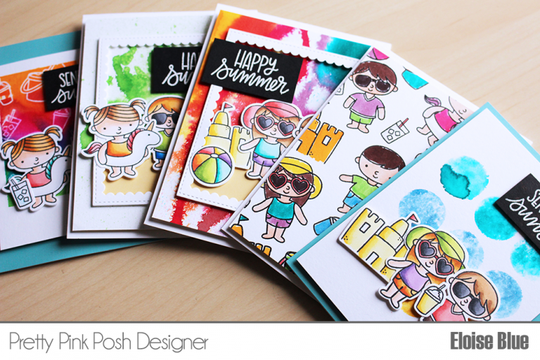 One Stamp Set // Five Summer Cards + Video