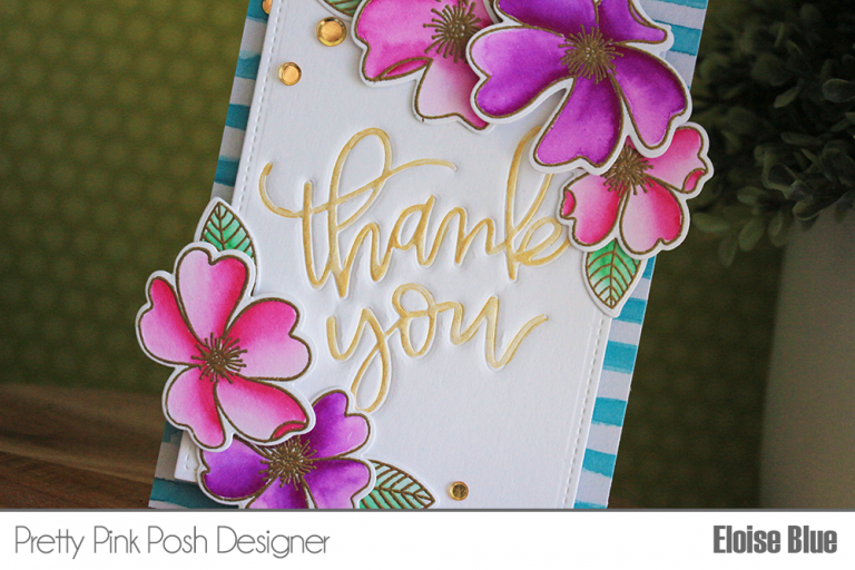 Creating 3 Wild Rose Thank You Cards