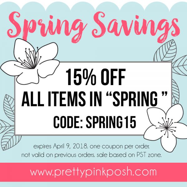 Spring Savings Coupon! | Pretty Pink Posh