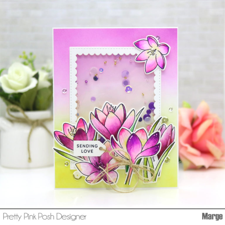 Watercolor Crocus Flowers