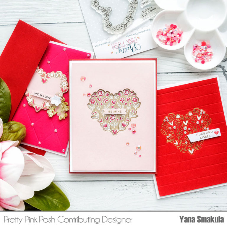 Valentine’s Day Heat Embossed & Hot Foiled Cards