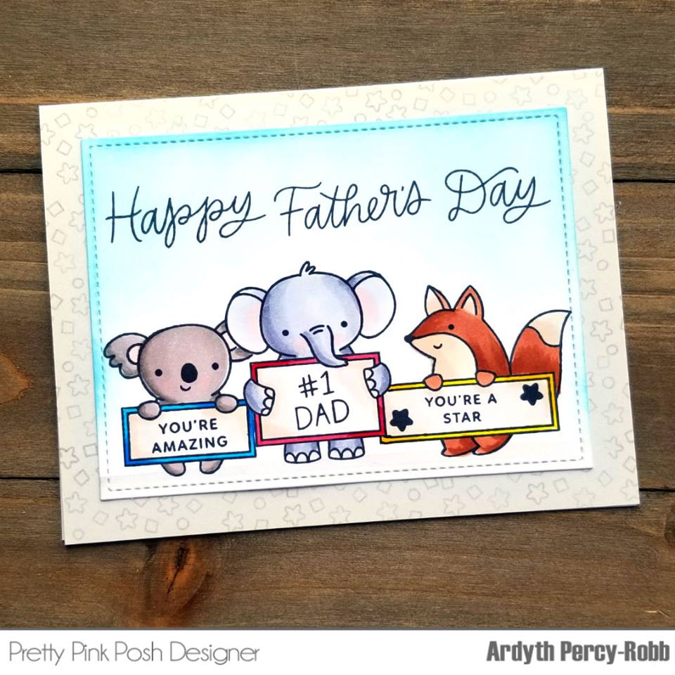 Pretty Pink Posh: Father's Day Card
