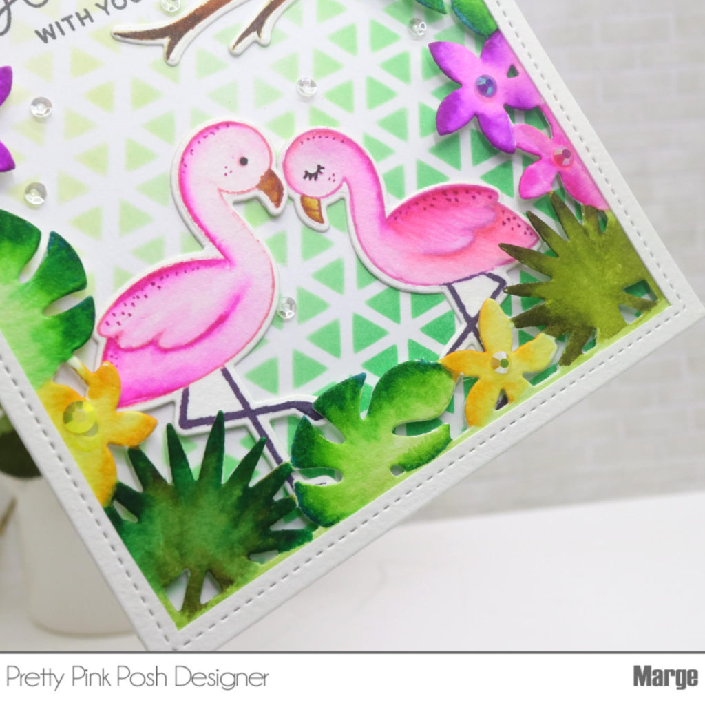 Pretty Pink Posh: Vibrant Tropical Scene