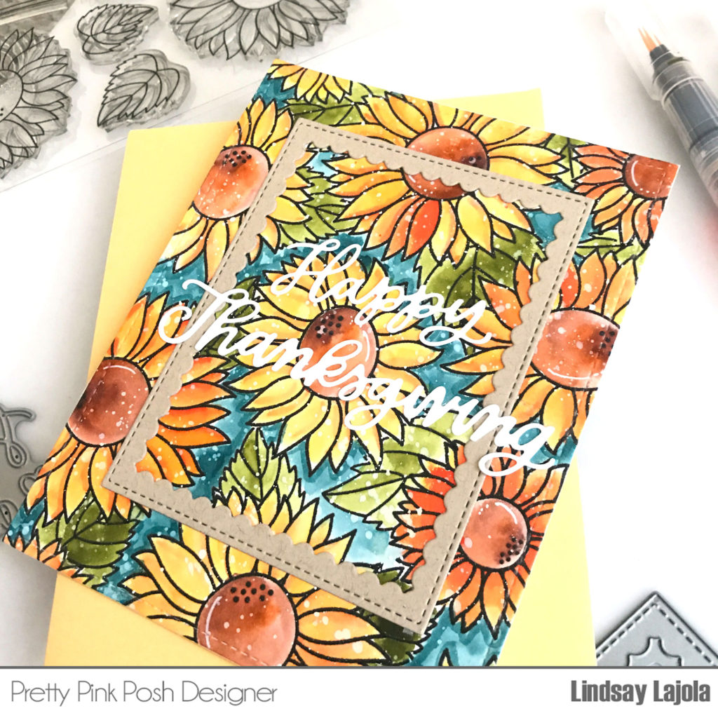 Pretty Pink Posh: Watercolor Sunflowers