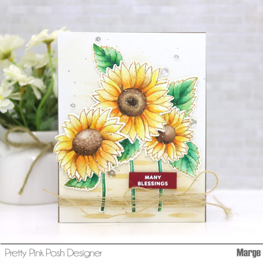 Pretty Pink Posh: Watercolor Sunflowers