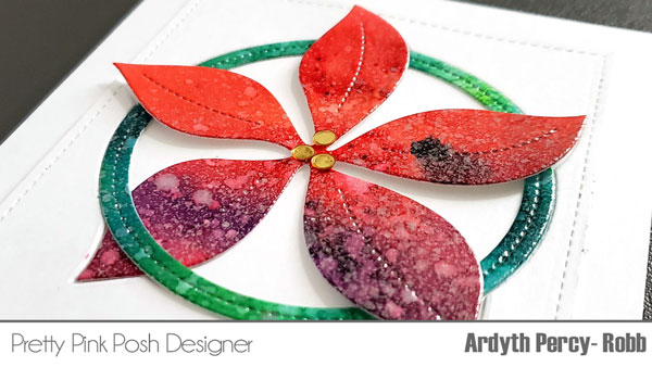 Pretty Pink Posh: Christmas Card using Color Burst Powders + Video