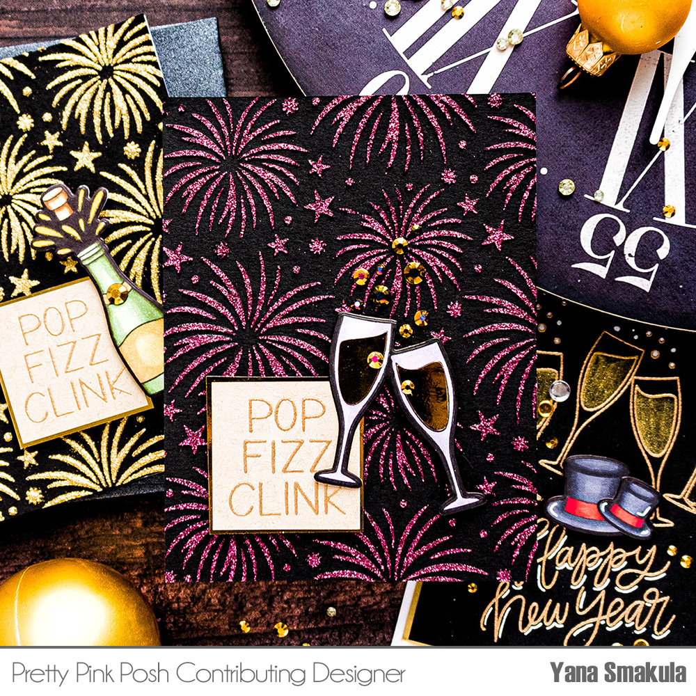 Pretty Pink Posh: Creating 3 Happy New Year Cards + Video