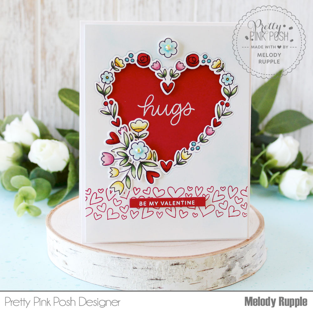 Pretty Pink Posh: Sneak Peek-Large Floral Hearts