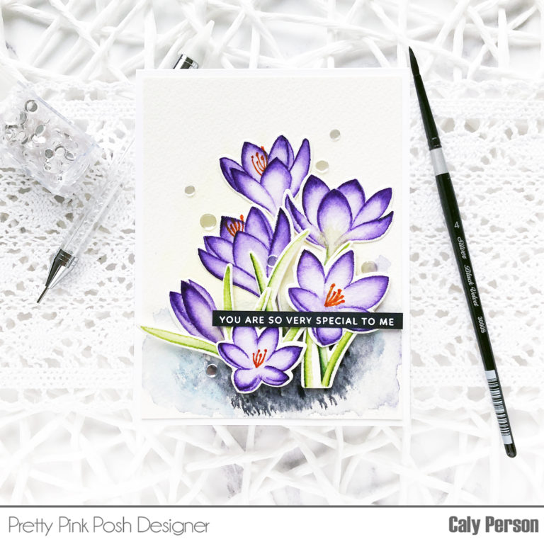 Spring Watercolor Crocus Flowers + Video