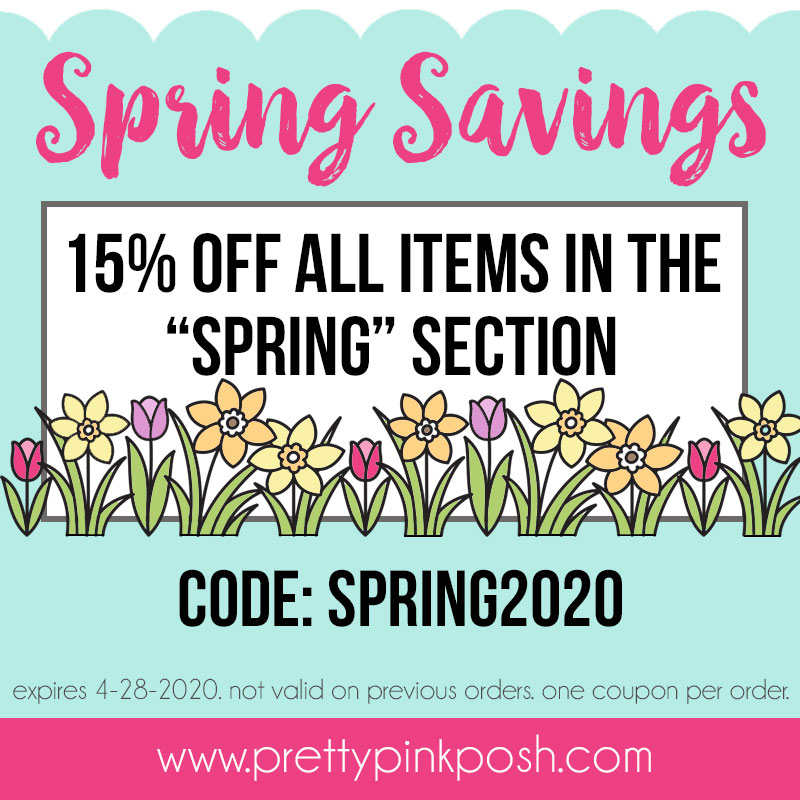 Pretty Pink Posh: 15% Spring Savings