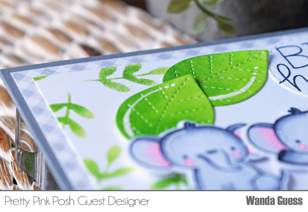 Pretty Pink Posh: Stenciling with Elephants