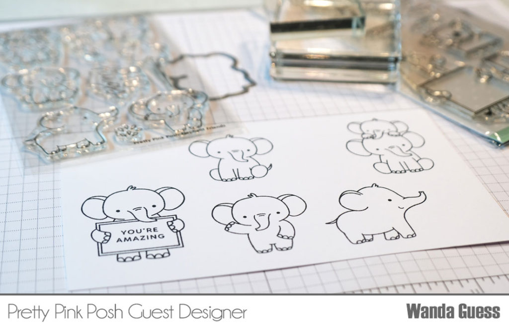 Pretty Pink Posh: Stenciling with Elephants