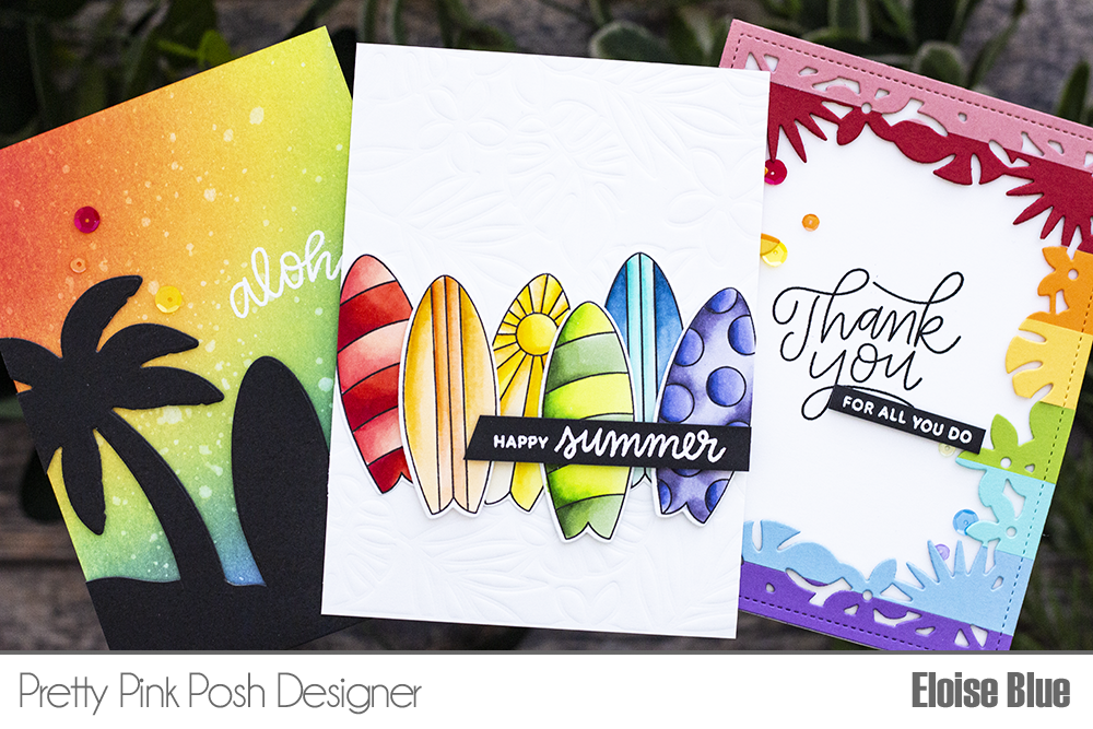 Pretty Pink Posh: 3 Summer Rainbow Cards