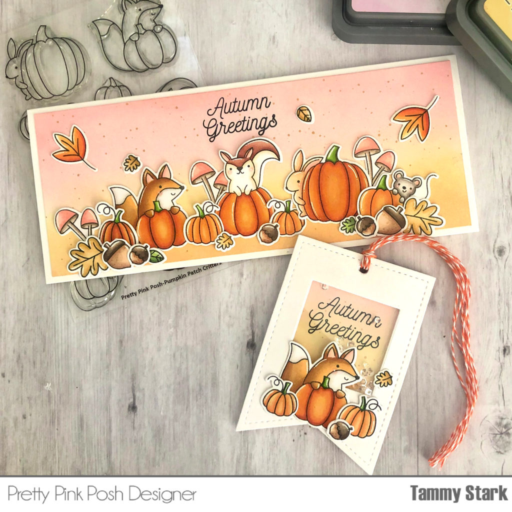 Pretty Pink Posh: Autumn Card + Tag Duo