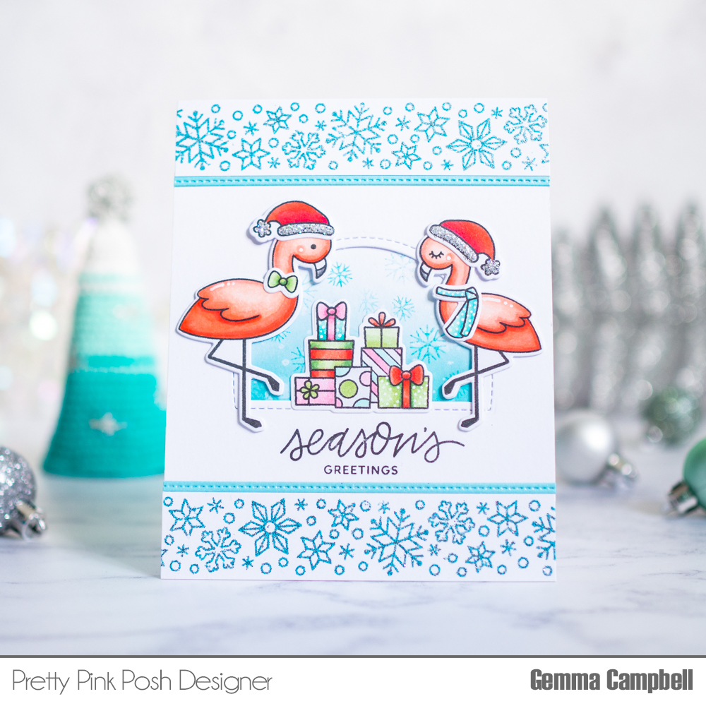 Create A Scene: Holiday Flamingos
