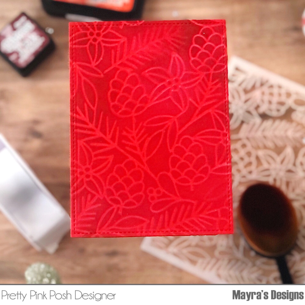Stenciling With Mayra: Bold Poinsettias