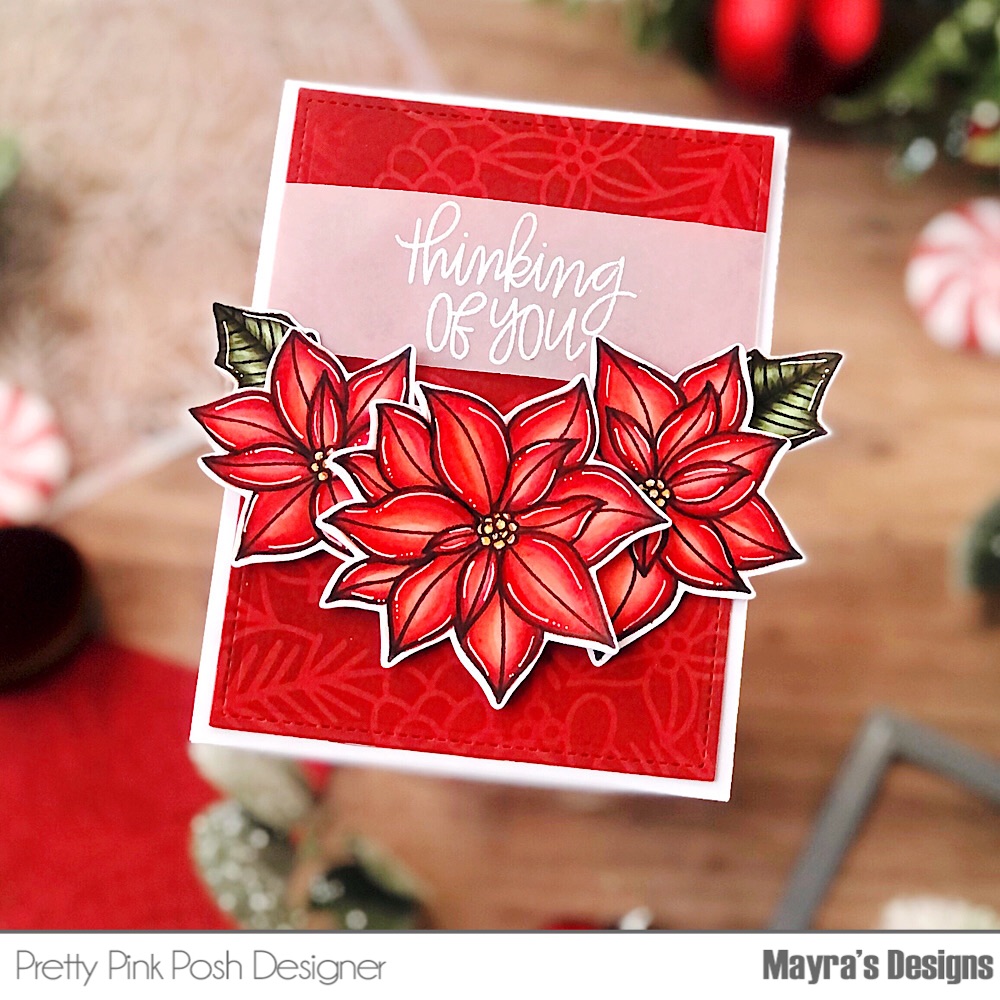 Stenciling With Mayra: Bold Poinsettias