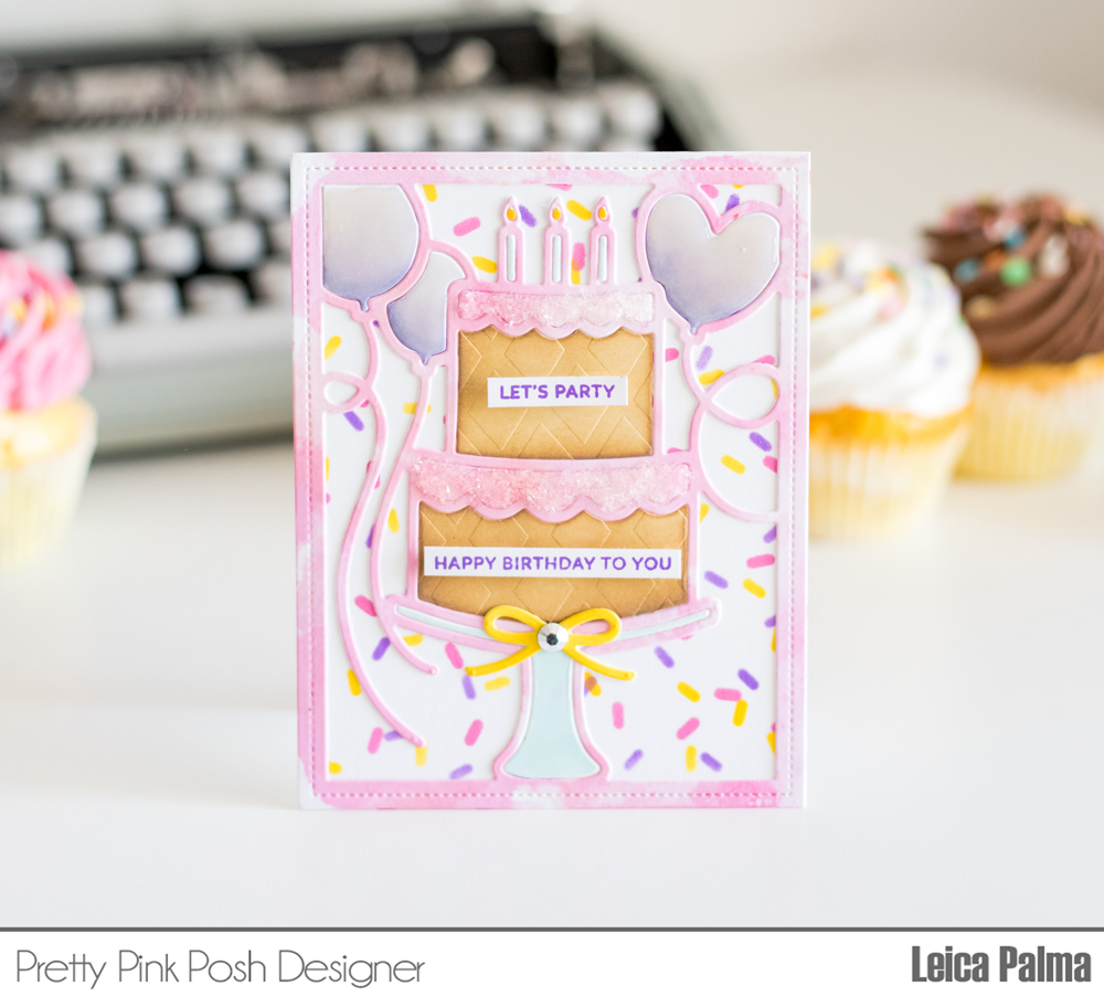 Pretty Pink Posh: Confetti Birthday Cake