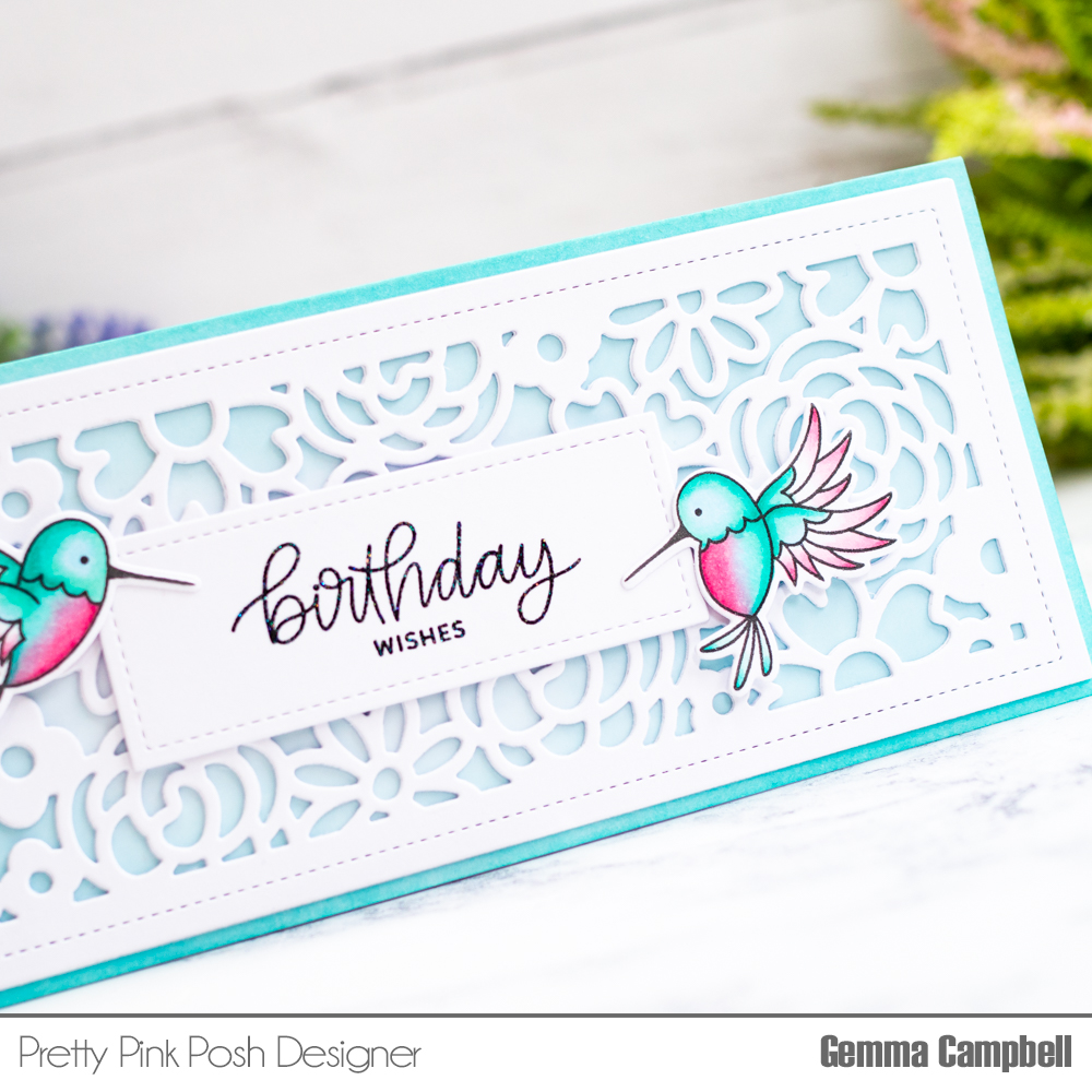 Pretty Pink Posh- Clean And Simple: Hummingbird Birthday