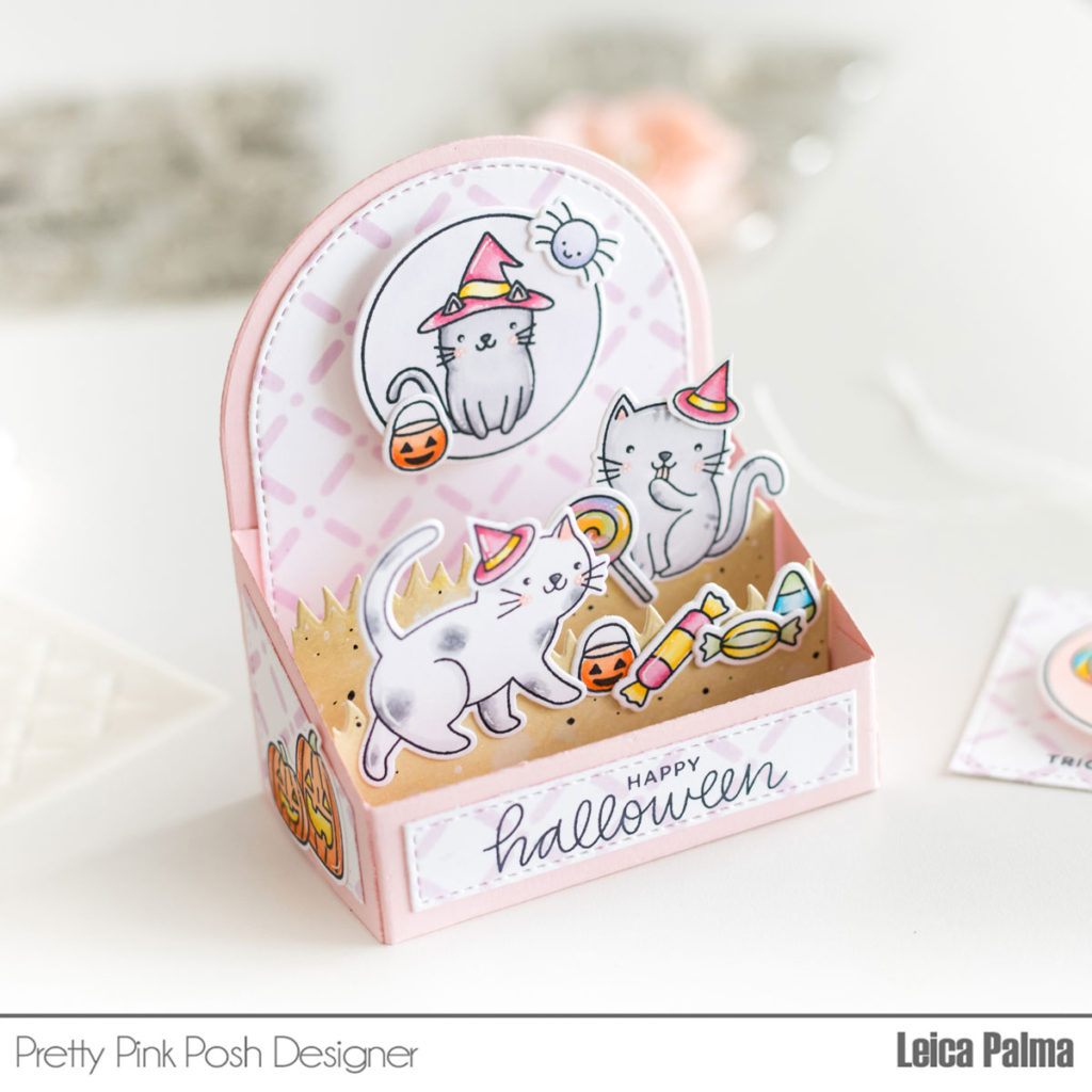 Pretty Pink Posh: Halloween Cats Box Card