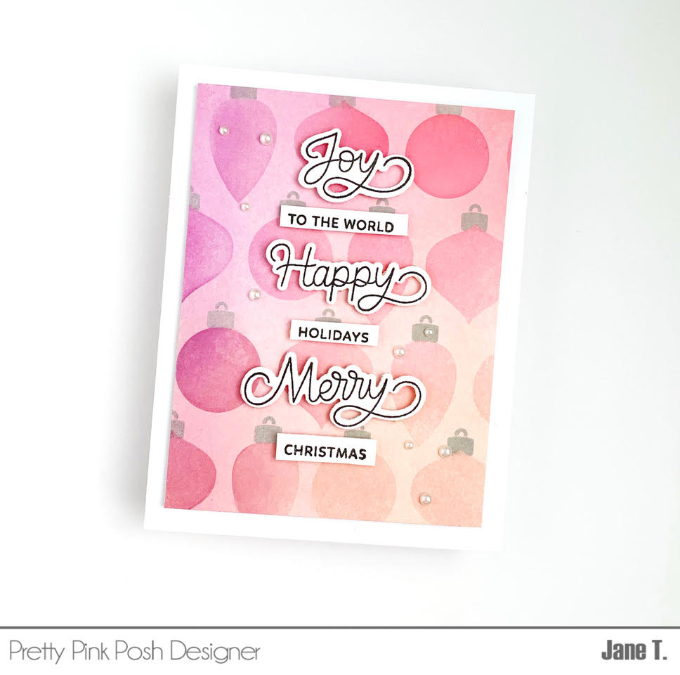 Pretty Pink Posh- Sneak Peek: Holiday Scripts + Poinsettia Corners