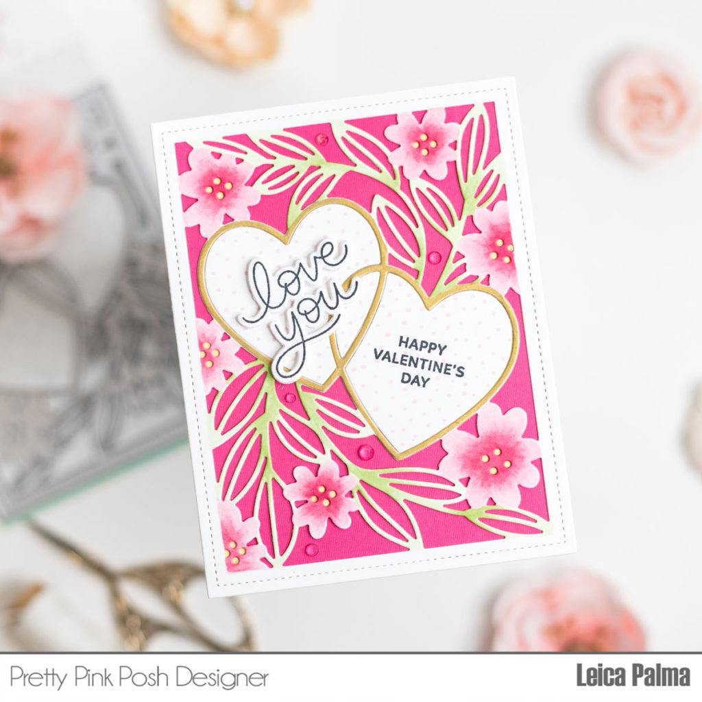 Pretty Pink Posh: Love Hearts Cover Plate