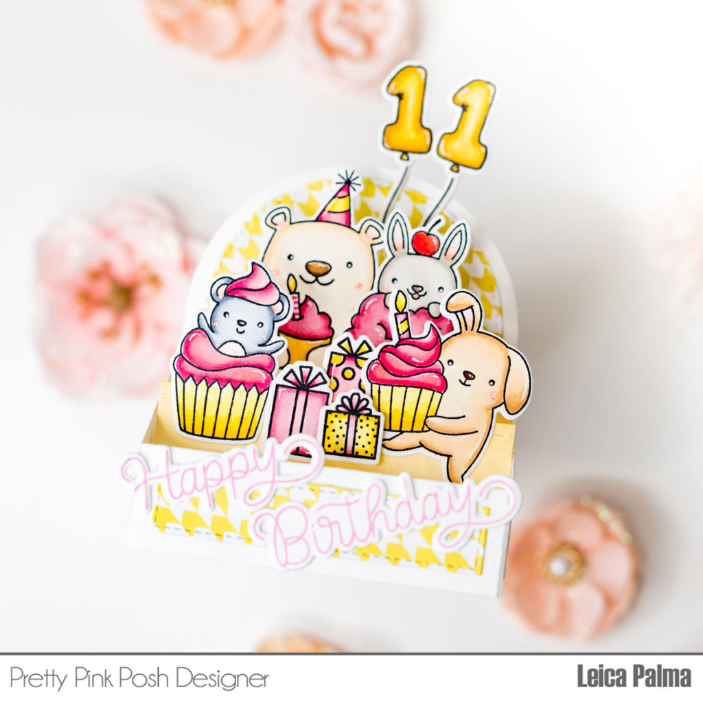 Pretty Pink Posh: Birthday Critters Box Card