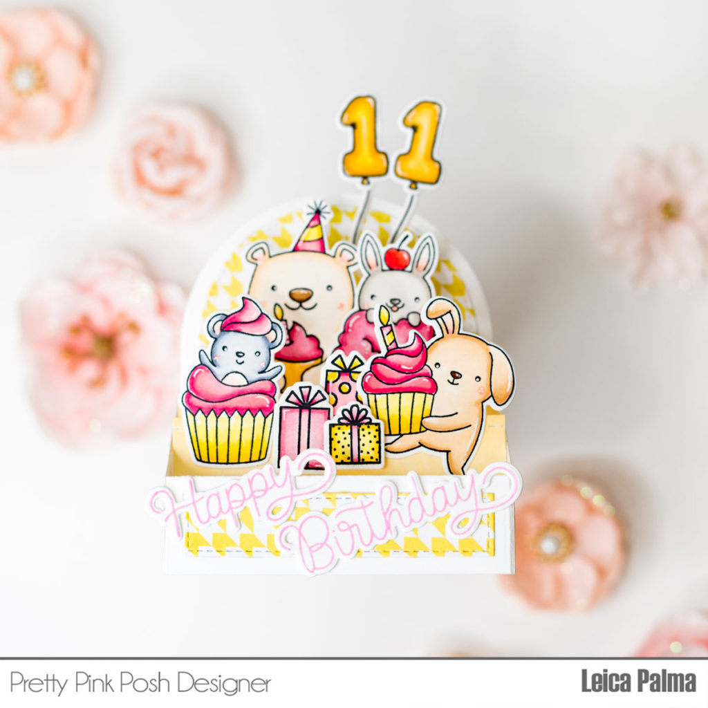 Pretty Pink Posh: Birthday Critters Box Card