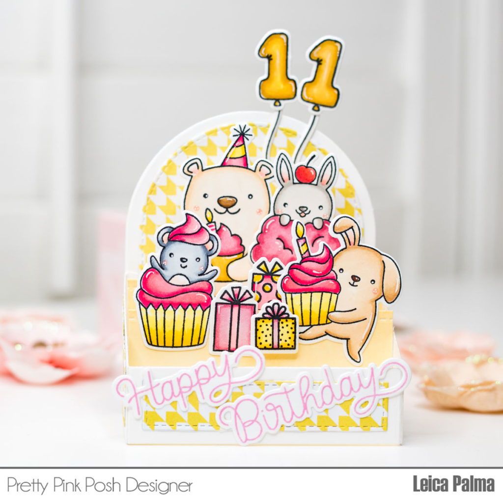 Pretty Pink Posh: Birthday Critters Box Card