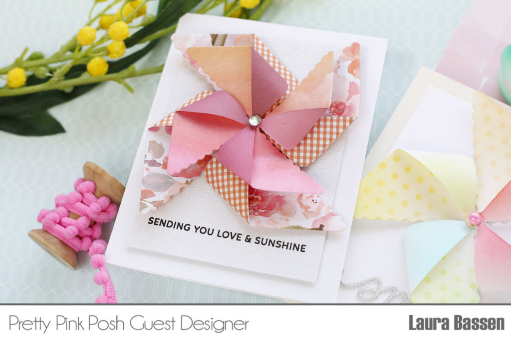 Pretty Pink Posh: 3D Pinwheel Cards w/ Laura Bassen!
