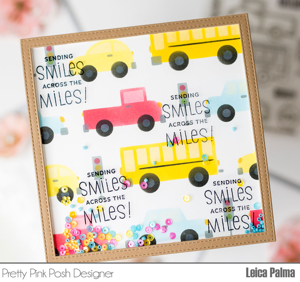 Pretty Pink Posh: Layered Cars Stencils