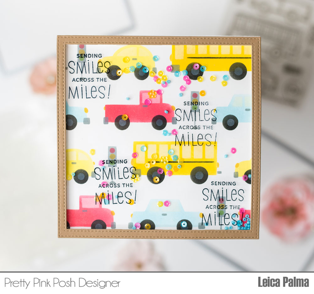 Pretty Pink Posh: Layered Cars Stencils