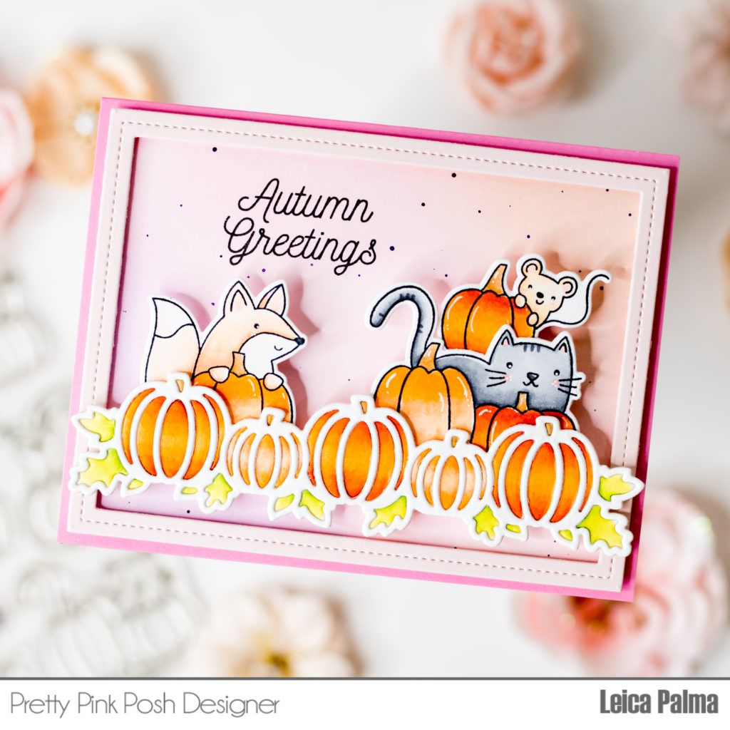 Pretty Pink Posh: Whimsical Pumpkin Border