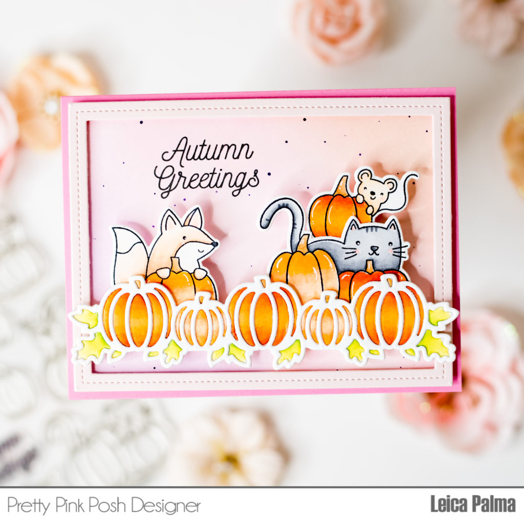 Pretty Pink Posh: Whimsical Pumpkin Border