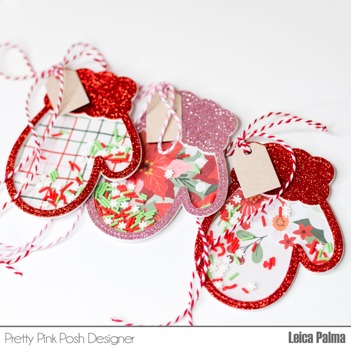M&M's Christmas Gift Label - Pink Polka Dot Creations