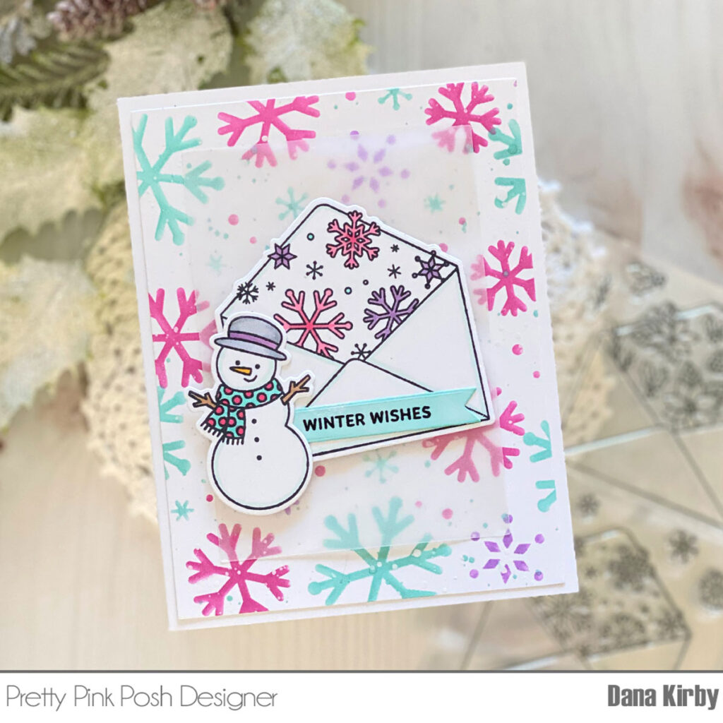 Pretty Pink Posh: Whimsical Winter Envelope