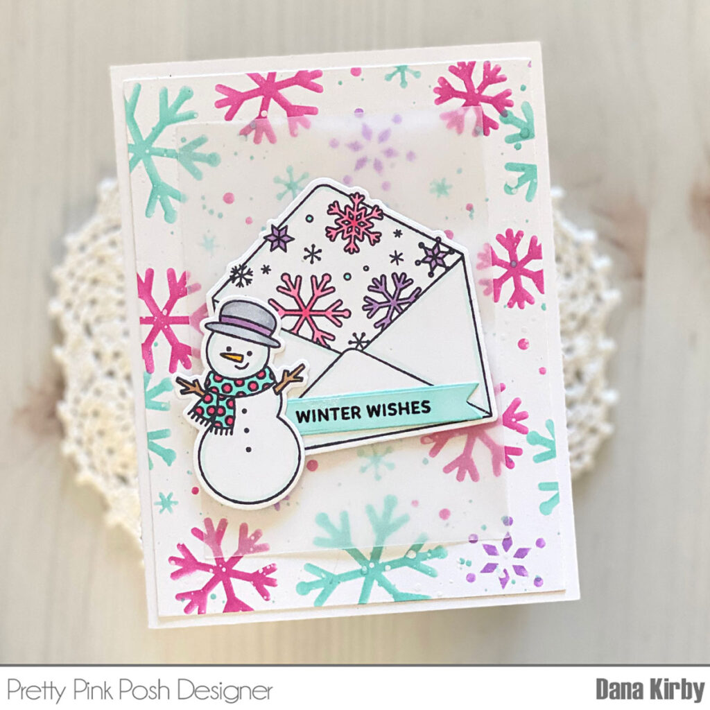 Pretty Pink Posh: Whimsical Winter Envelope