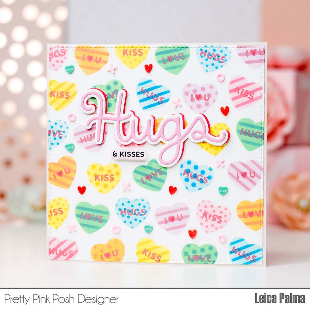 Pretty Pink Posh: Colorful Layered Hearts