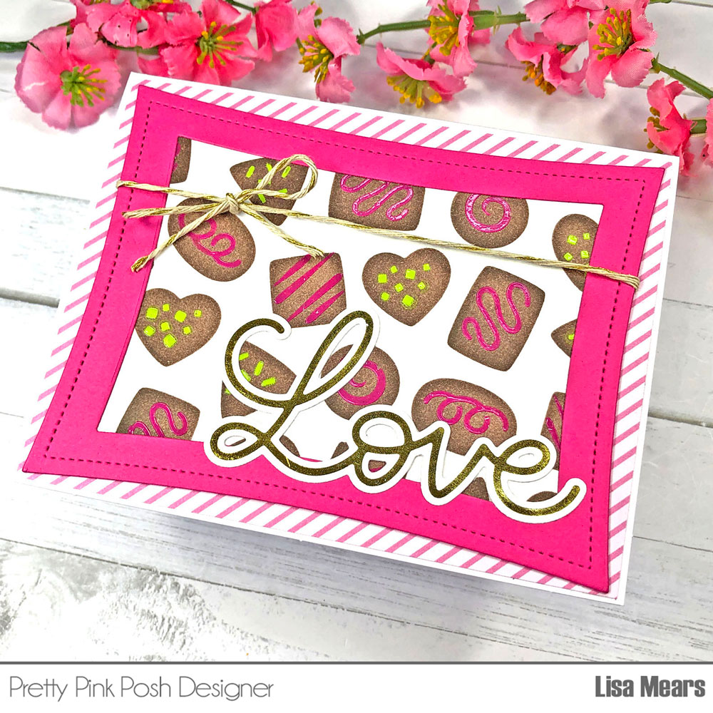 Valentine Card using Stencils, Dies and Hot Foiling!