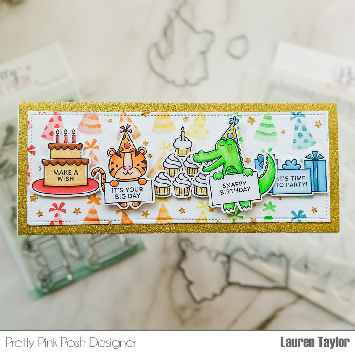 How to Make a Happy Birthday Card by Jeanne - Simply Stamps How-To