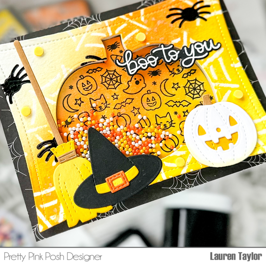 Halloween Shaker w/ Stamps, Dies and Stencils!
