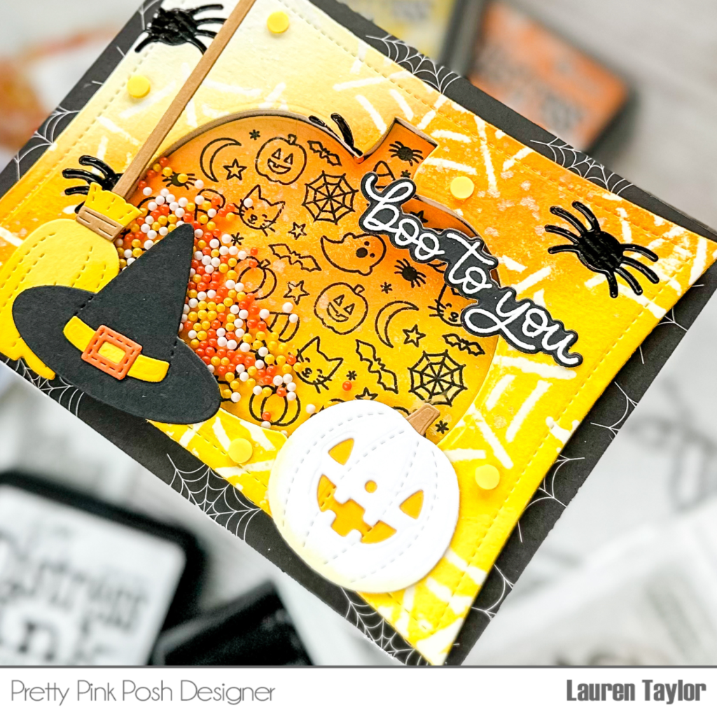 Halloween Shaker w/ Stamps, Dies and Stencils!