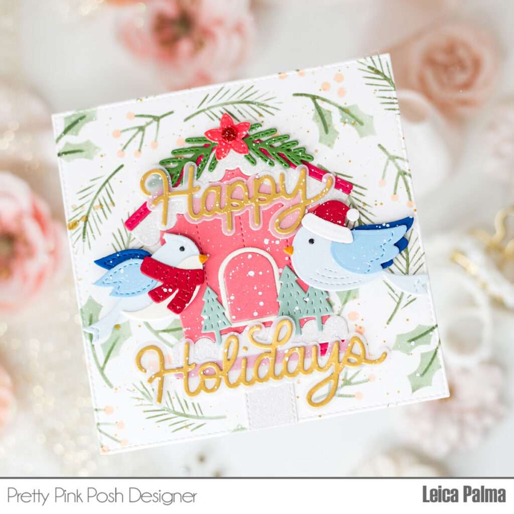 Pretty Pink Posh: Holiday Birds Scene