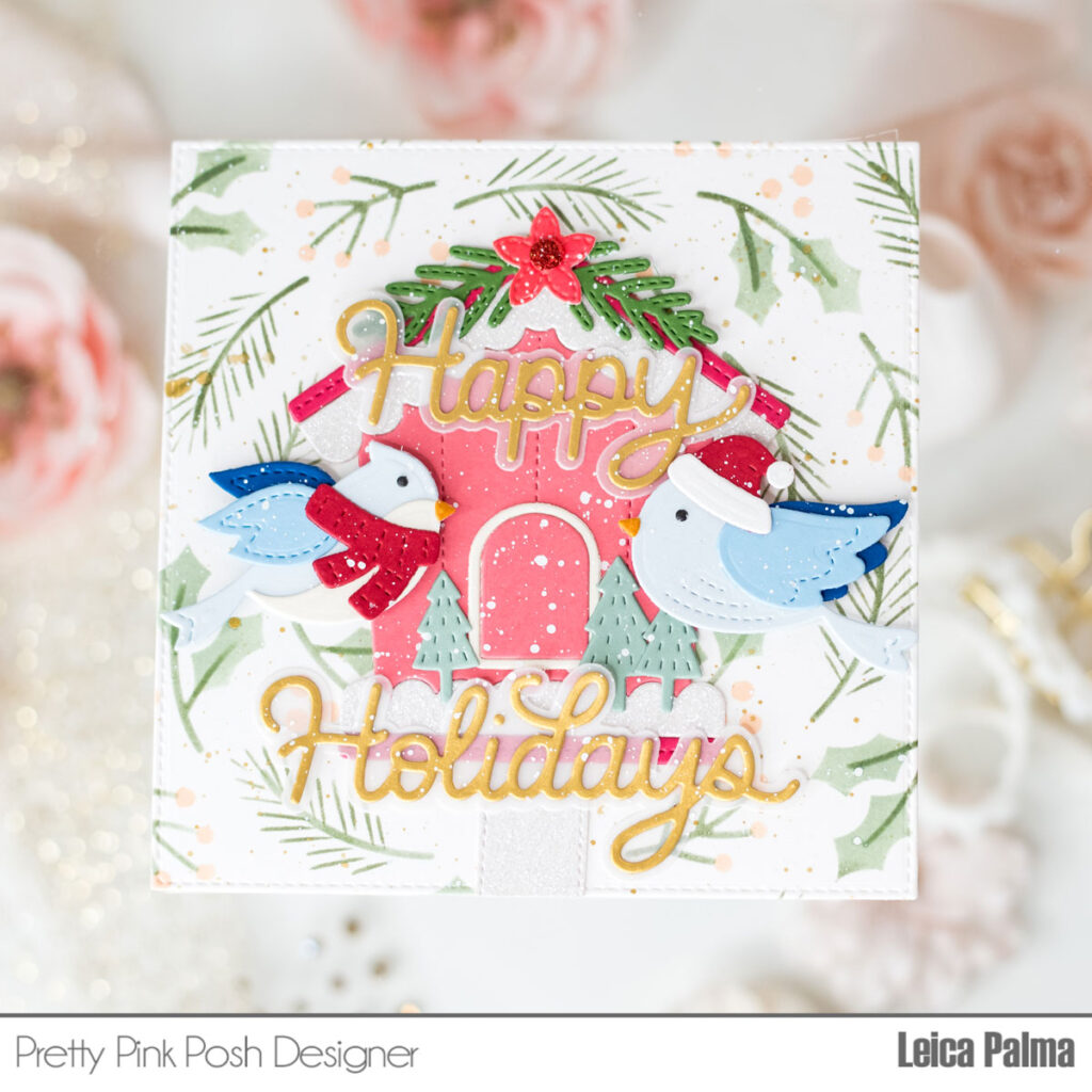 Pretty Pink Posh: Holiday Birds Scene