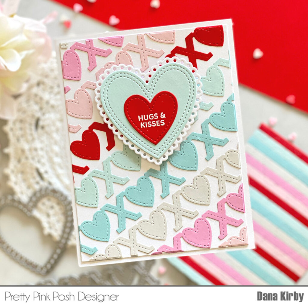 Pretty Pink Posh: Valentine Die Cut Background