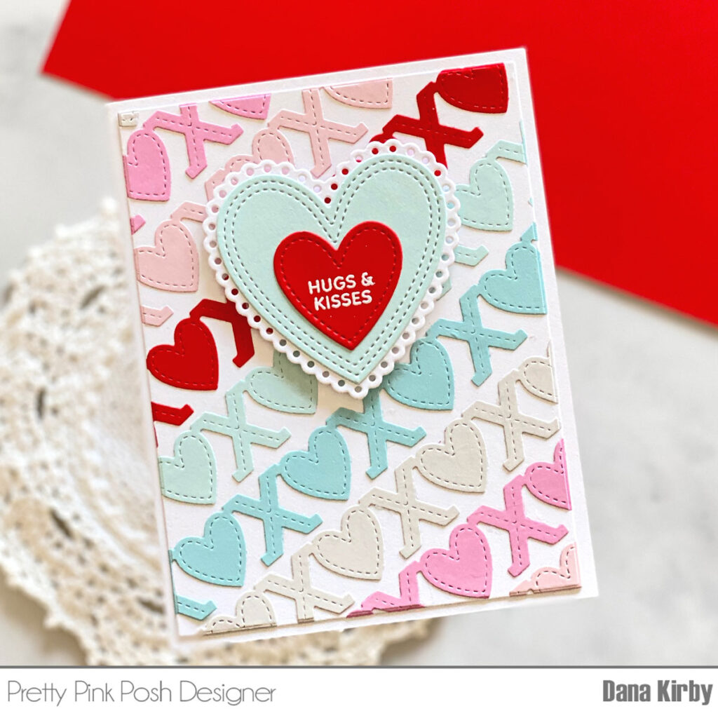 Pretty Pink Posh: Valentine Die Cut Background